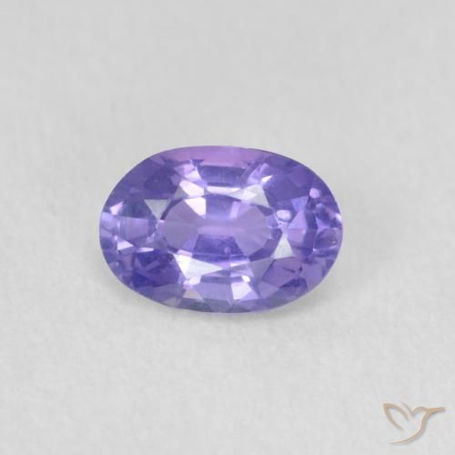 0.52ct Натуральный Темно-пурпурный Сапфир, Овал, VVS-VS