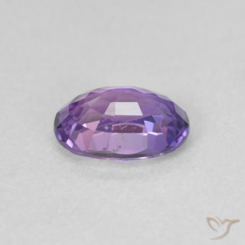 0.65 карата, натуральный Medium Dark-Purple Сапфир, Овал, VVS-VS