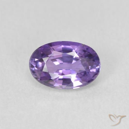 0.60ct Натуральный Темно-фиолетовый Сапфир, Овал, VVS-VS