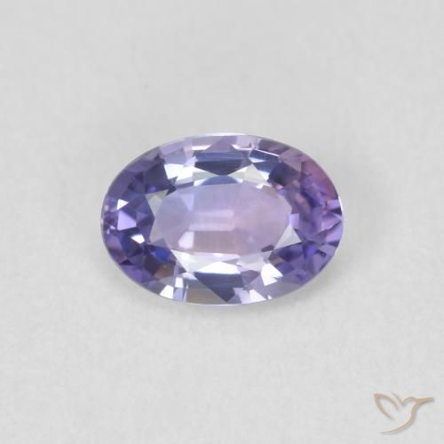 0.56ct Натуральный Средний фиолетовый Сапфир, Овал, VVS-VS