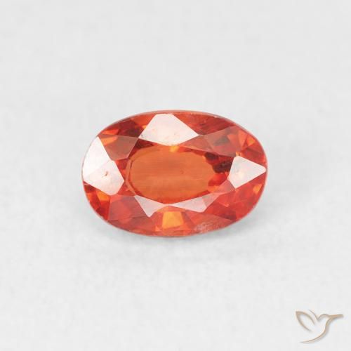 0.68ct Натуральный Средний апельсин Сапфир, Овал, Чистота VS
