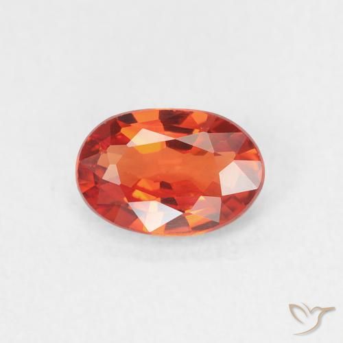 0.65ct Натуральный Ярко-малиновый красный Сапфир, Овал, Чистота VVS
