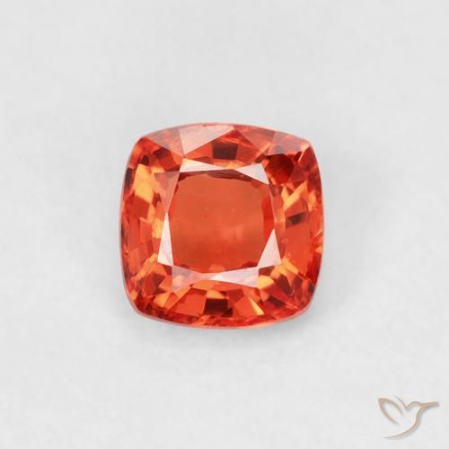 0.45ct Натуральный Средний красный Сапфир, Подушка, VVS-VS