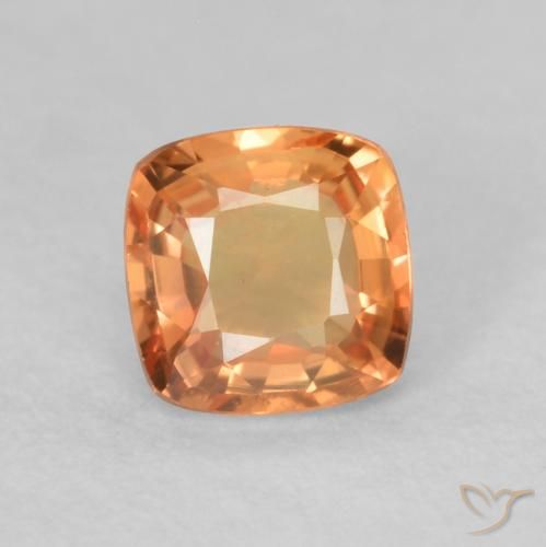 0.50ct Натуральный Средний апельсин Сапфир, Подушка, VVS-VS