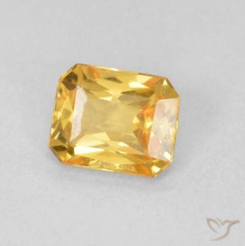 0.45 карата, натуральный Top Gold Сапфир, Октагон / Изумрудная Огранка, Чистота VVS