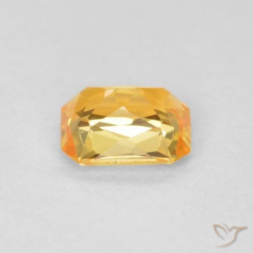0.45 карата, натуральный Top Gold Сапфир, Октагон / Изумрудная Огранка, Чистота VVS