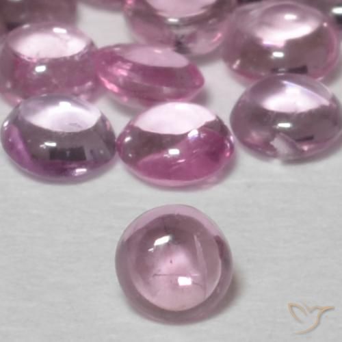0.08ct Натуральный Светло-розовый Сапфир, Круглый, Прозрачный
