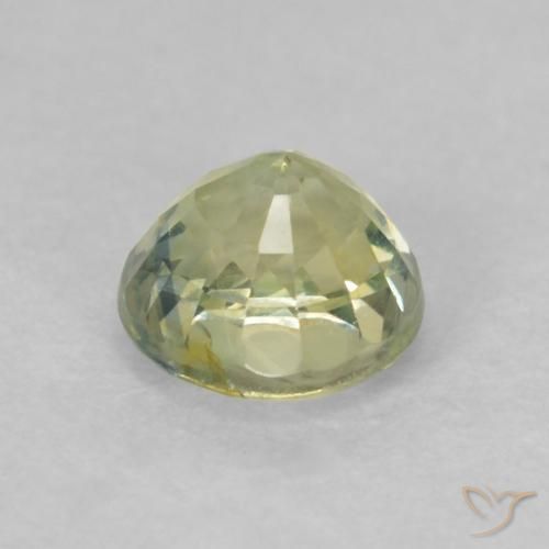 0.58 карата, натуральный Medium Light-Yellow Сапфир, Круглый, Чистота VS