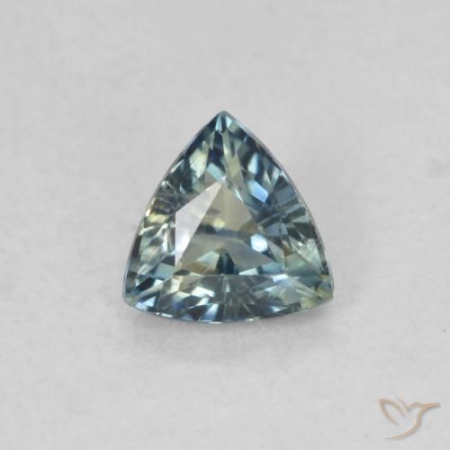 0.51ct Натуральный Бирюзовый Сапфир, Триллион, Чистота VS