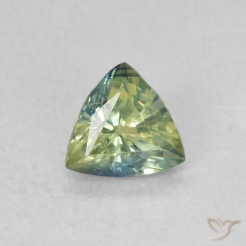 0.54ct Натуральный Многоцветный Сапфир, Триллион, Чистота VS