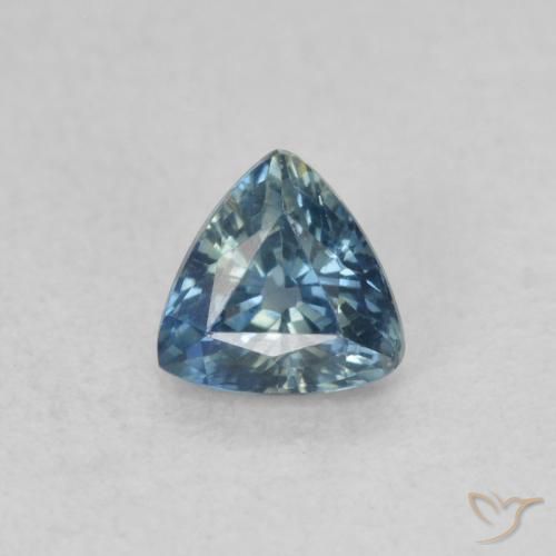 0.50ct Натуральный Бирюзовый Сапфир, Триллион, Чистота VS