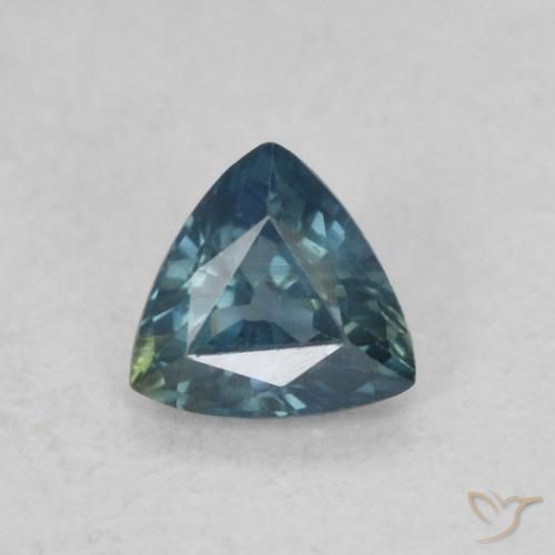 0.33ct Натуральный Бирюзовый Сапфир, Триллион, Чистота VS