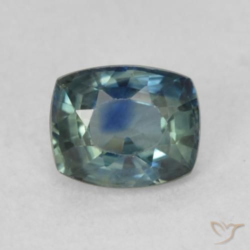 0.79ct Натуральный Светло-голубой Сапфир, Подушка, VVS-VS