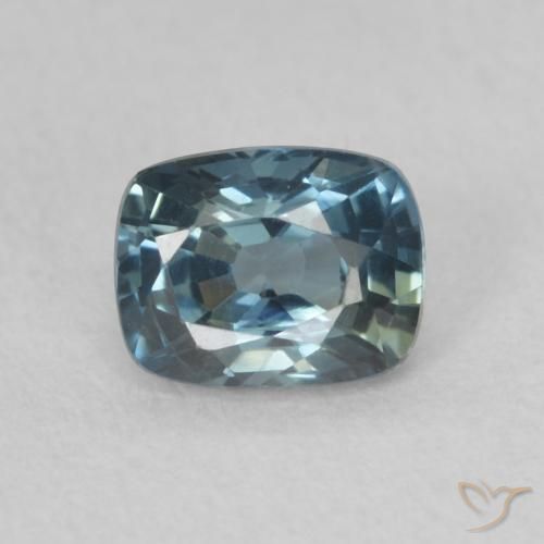 0.70ct Натуральный Бирюзовый Сапфир, Подушка, VVS-VS