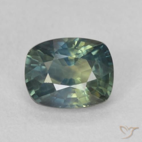 0.66ct Натуральный Многоцветный Сапфир, Подушка, Чистота VS