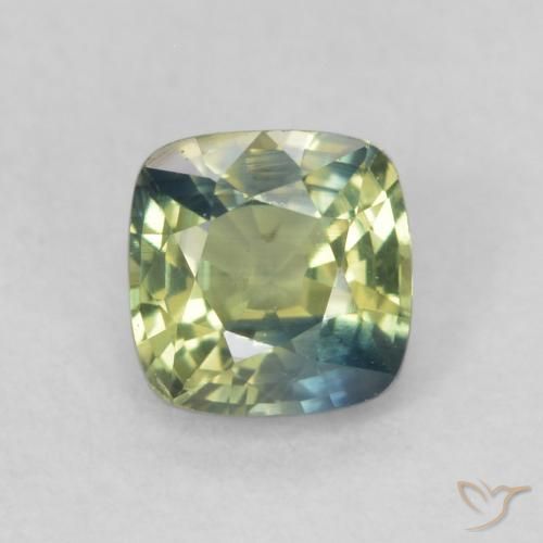 0.55ct Натуральный Многоцветный Сапфир, Подушка, Чистота VS