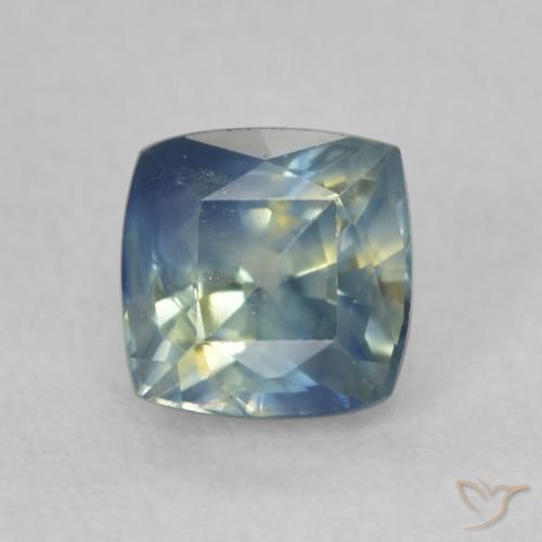 0.74ct Натуральный Многоцветный Сапфир, Подушка, Чистота VS
