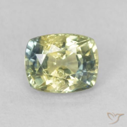 0.55ct Натуральный Многоцветный Сапфир, Подушка, Чистота VS