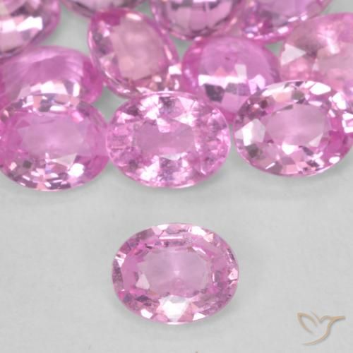 0.32ct Натуральный Королевский фиолетовый розовый Сапфир, Овал, Чистота VS