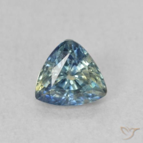 0.40ct Натуральный Бирюзовый Сапфир, Триллион, Чистота VS