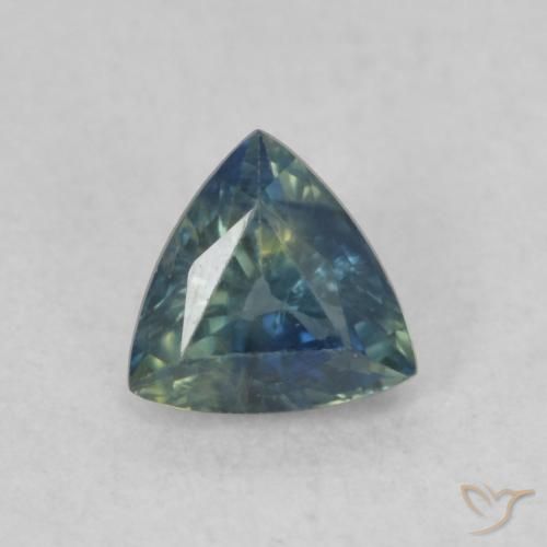 0.47ct Натуральный Бирюзовый Сапфир, Триллион, Чистота VS