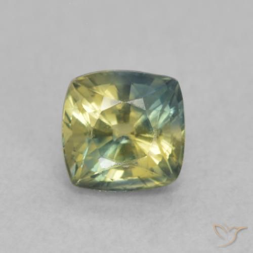 0.64ct Натуральный Многоцветный Сапфир, Подушка, Чистота VS