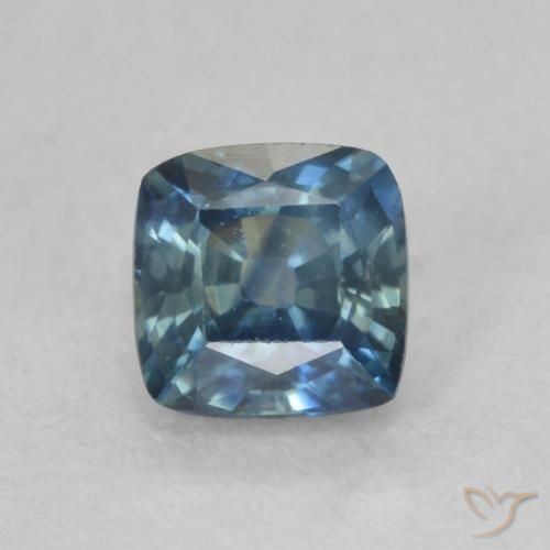 0.77ct Натуральный Синий / Голубой Сапфир, Подушка, VVS-VS