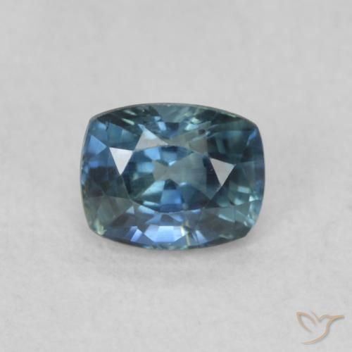 0.57ct Натуральный Бирюзовый Сапфир, Подушка, VVS-VS
