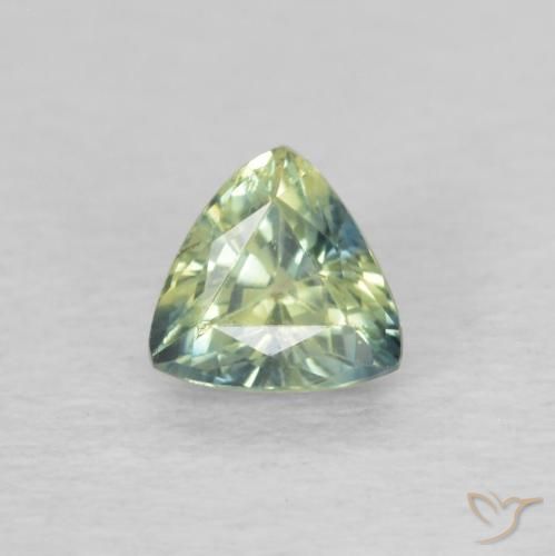 0.43ct Натуральный Многоцветный Сапфир, Триллион, VVS-VS