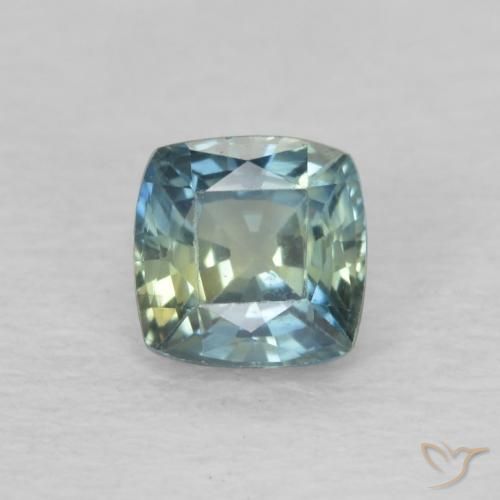 0.63ct Натуральный Многоцветный Сапфир, Подушка, VVS-VS