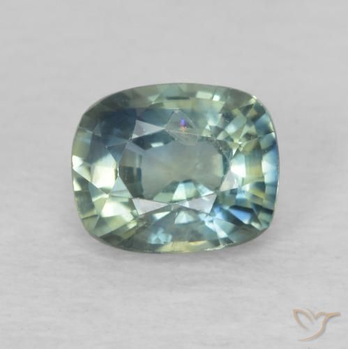 0.76ct Натуральный Многоцветный Сапфир, Подушка, VS-SI