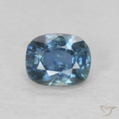 0.60ct Натуральный Темно-синий Сапфир, Подушка, VS-SI