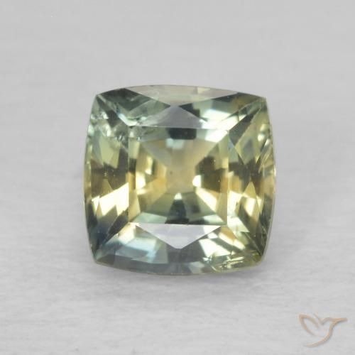 0.91ct Натуральный Многоцветный Сапфир, Подушка, VS-SI