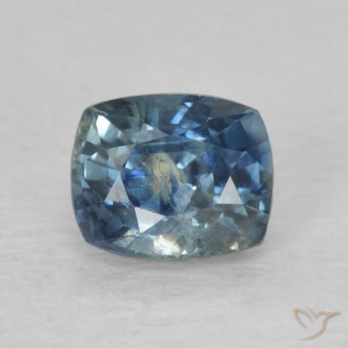 0.86ct Натуральный Синий / Голубой Сапфир, Подушка, VS-SI