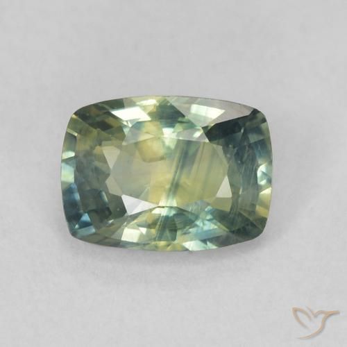0.77ct Натуральный Многоцветный Сапфир, Подушка, Чистота VS