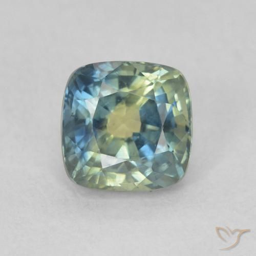 0.87ct Натуральный Многоцветный Сапфир, Подушка, Чистота VS
