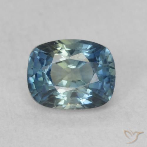 0.64ct Натуральный Многоцветный Сапфир, Подушка, Чистота VVS