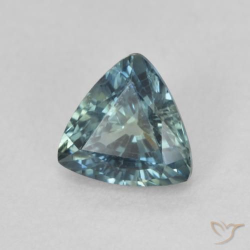 0.93 карата, натуральный Teal Blue Сапфир, Триллион, Чистота VS