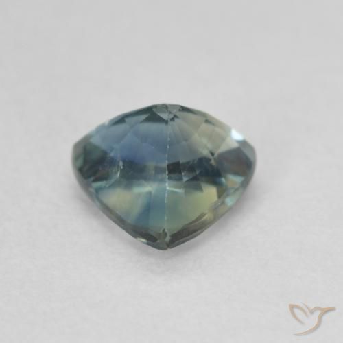 0.93 карата, натуральный Teal Blue Сапфир, Триллион, Чистота VS