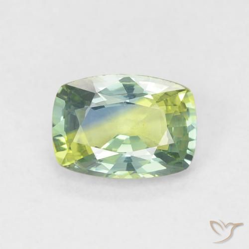 0.80ct Натуральный Многоцветный Сапфир, Подушка, VVS-VS