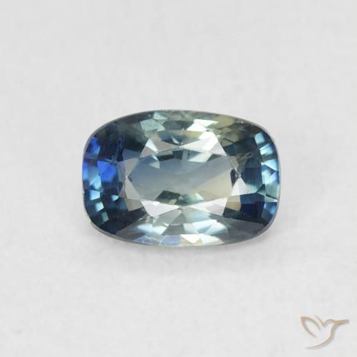 0.67ct Натуральный Многоцветный Сапфир, Подушка, Чистота VS