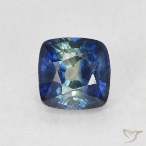 0.72ct Натуральный Темно-синий Сапфир, Подушка, Чистота VS