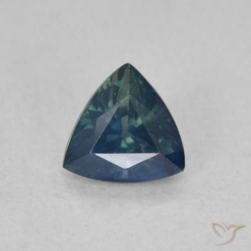 0.45ct Натуральный Бирюзовый Сапфир, Триллион, VVS-VS