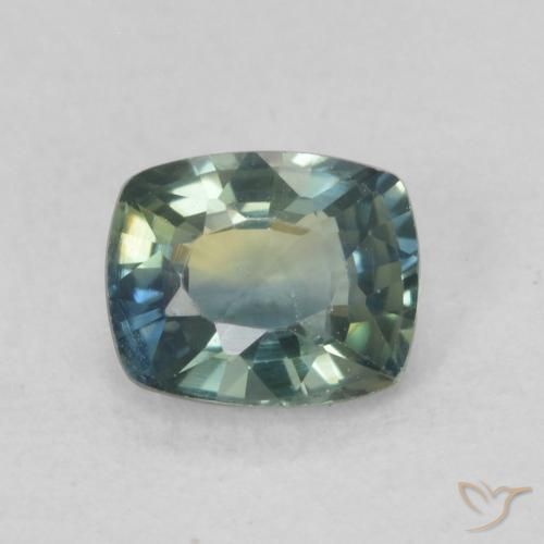 0.70ct Натуральный Многоцветный Сапфир, Подушка, VVS-VS