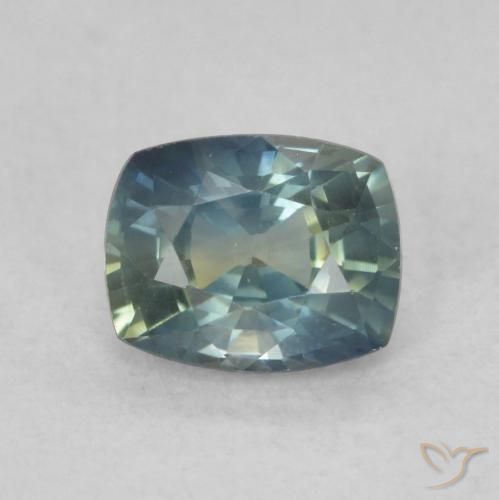 0.79ct Натуральный Многоцветный Сапфир, Подушка, VVS-VS