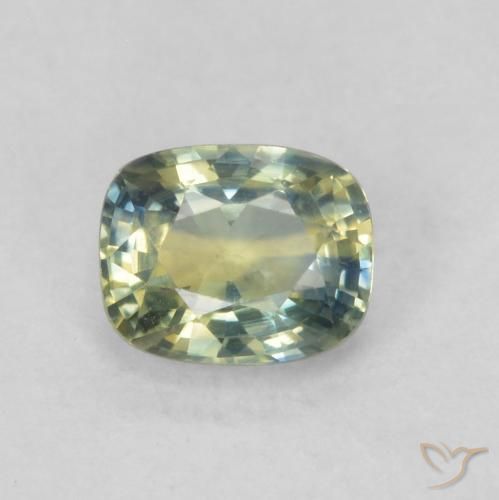 0.63ct Натуральный Многоцветный Сапфир, Подушка, VVS-VS