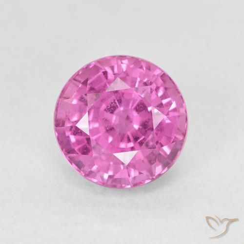 2.54ct Натуральный Темно-розовый Сапфир, Круглый, VVS-VS