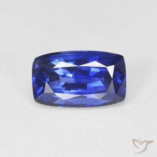 2.20ct Натуральный Королевский синий Сапфир, Подушка, Чистота VVS