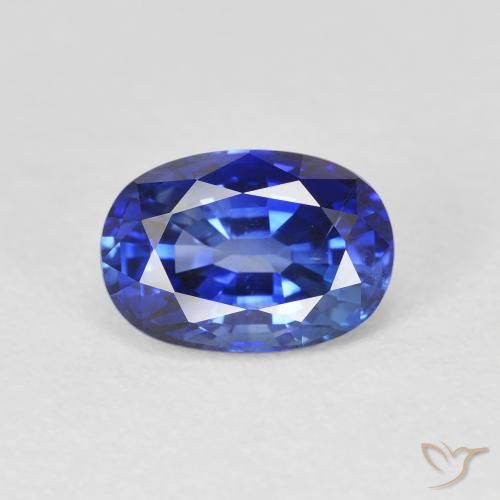 2.20ct Натуральный Королевский синий Сапфир, Овал, Чистота VS