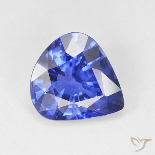 4.48ct Васильково-синий Сапфир, Форма груши, Чистота VVS